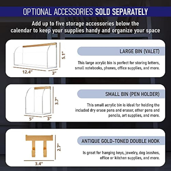 Acrylic Clear Calendar for Wall - 24