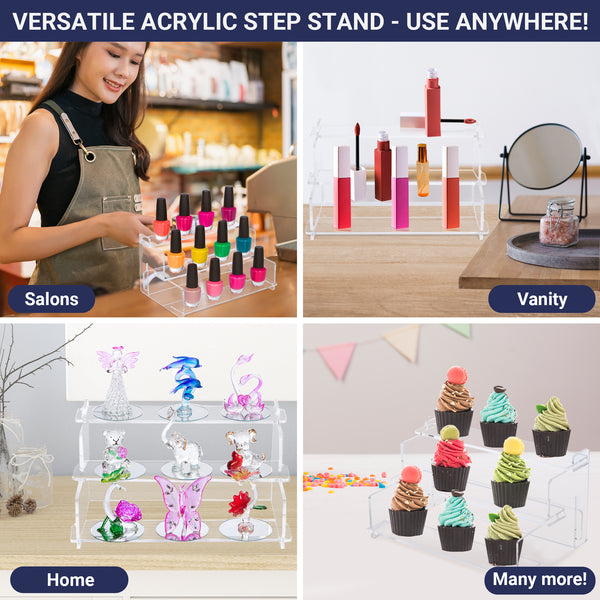 Acrylic Display Riser Step Stand - 9