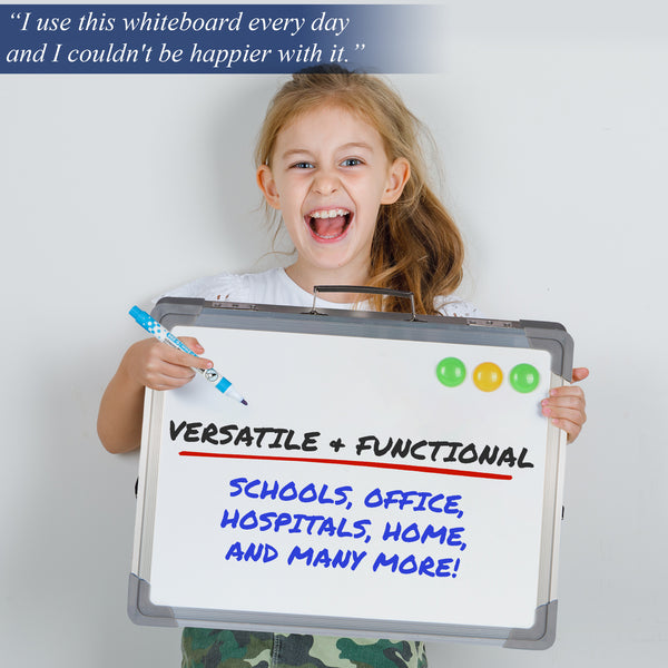 Desktop Dry Erase Magnetic Whiteboard - 16