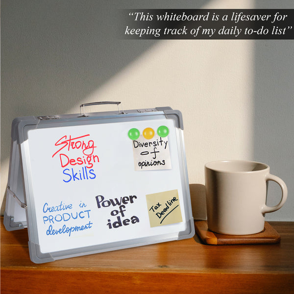 Desktop Dry Erase Magnetic Whiteboard - 16