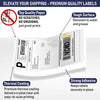 Thermal Shipping Labels 4x6, 500 Fan-Fold Perforated Labels Two Pack, Commercial Grade with Permanent Adhesive, Direct Thermal Printer Label Compatible with Zebra, Rollo, iDRPT, Polono, MUNBYN, Elton