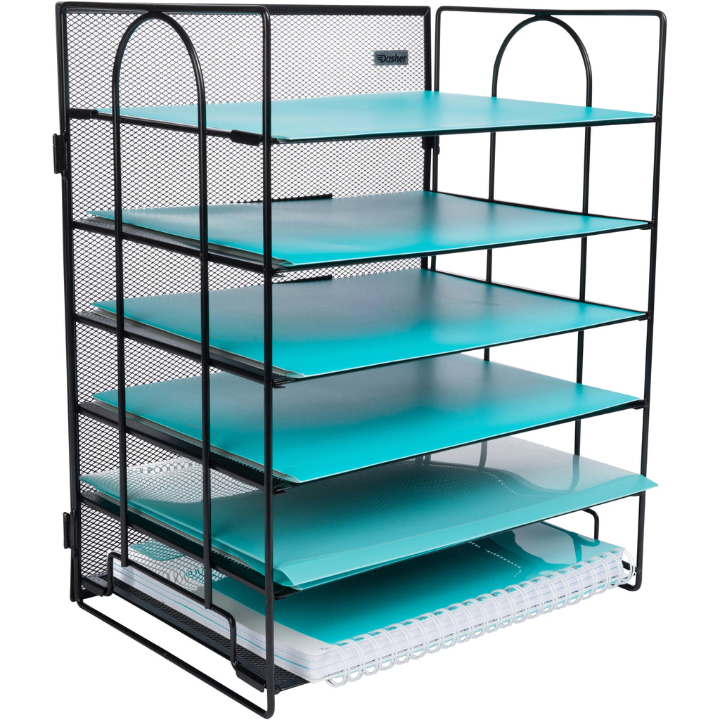 Desk Organizer With 6 Tiers, Paper Tray For Office Supplies - View #3