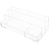 Acrylic Desk Organizer for Office Supplies and Desk Accessories, 12.5 x 5.5 x 4 and 5mm Acrylic Valet to Organize Documents, Files, Mail, Paper Clips, Sticky Notes, Tablet, and Other Storage (Clear)