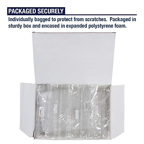 x Acrylic Sign Holder 8.5 x 11 - T Shape Menu Holder with Easy Bottom Loading Design, 8.5x11 Plastic Sign Holder for Signs, Brochure, Flyer, Menu, Display, and More. Double Sided Display Stands (6 Pack)