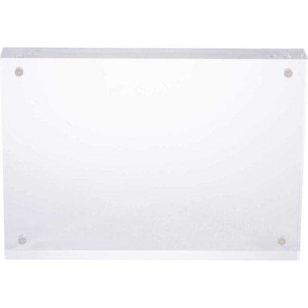 Dasher Products Acrylic Picture Frame 4x6 - Double Sided Magnetic Photo Frame (5 Pack)