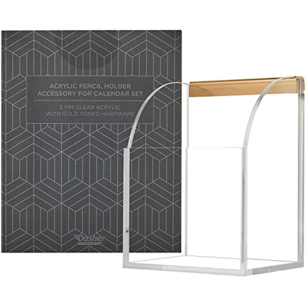 Acrylic Pencil Holder Accessory for Acrylic Clear Calendar for Wall, 3.7