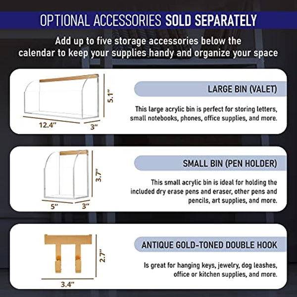 Acrylic Clear Calendar for Wall - 24