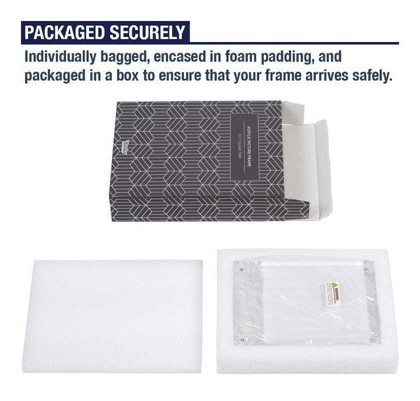 Dasher Products Acrylic Picture Frame 5x7 - Double Sided Magnetic Photo Frame (1 Pack)