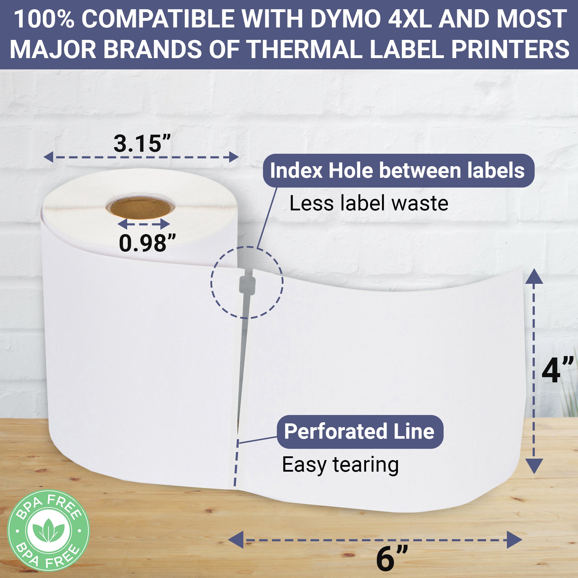 dymo compatible lv-30269 clear polypropylene shipping labels