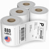 Dasher Products Thermal Shipping Labels with RFID Chip Compatible with Dymo LabelWriter 5XL 1744907 4x6 Internet Postage Labels, Water Resistant, Strong Adhesive, Perforated, 220 per Roll (4 Pack)