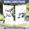 8.5x11 Luxurious Acrylic Gold Frames, 6 pack, Stunning Photo Displays, Enhance Your Event Ambience with Exquisite Gold Table Number Holders, Showcase Memories in Style with Elegant Gold Sign Holder
