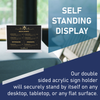 Acrylic Sign Holder 11 x 8.5 - Acrylic T Shape Table Top Display Stand, 3 Pack, Double Sided, Bottom Load, Landscape Style Menu Ad Frame. Perfect for Restaurants, Promotions, Photo Frames, Classroom