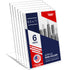 Acrylic Sign Holder 8.5 x 11, Slant Back Acrylic Display Stands, A Frame Flyer Holder for Office, Paper Stand Menu Holder, Table Sign Holders, Sign Holder Stand, Acrylic Stands for Display (6 Pack)