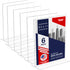 Acrylic Sign Holder 8.5 x 11 - T-Shape Double Sided Acrylic Table Signs Stand with Wide Base, Plastic Sign Holder for Table Top Signs and Acrylic Table Signs, Menu Holder, Paper Display Stand (6 Pack)