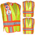 High Visibility Safety Vest – ANSI Class 2 Breakaway Vest with 5 Pockets, Yellow with Adjustable Hook and Loop Closure, Hi Vis Breathable Mesh, Heavy Duty Work Wear for Men or Women, 3 Pack (Medium/Large)