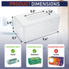 Acrylic Tissue Box Holder, Clear Tissue Box Dispenser for Facial Tissue, Napkins, Dryer Sheets. Perfect Cover for Bathroom, Desks, Countertops, Vanity, Bedroom, Night Stands (Rectangle, Clear Glitter)