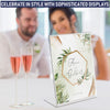 Slant Back Acrylic Sign Holder A6, 6 Pack, Portrait Ad Frames, Clear Picture Frame for Signs, Brochure, Flyer, Menu, Paper, Poster, Display. Slanted Plastic Message Board Stand for Home, Office, Store (Copy)