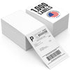 Thermal Shipping Labels 4x6, 500 Fan-Fold Perforated Labels Two Pack, Commercial Grade with Permanent Adhesive, Direct Thermal Printer Label Compatible with Zebra, Rollo, iDRPT, Polono, MUNBYN, Elton