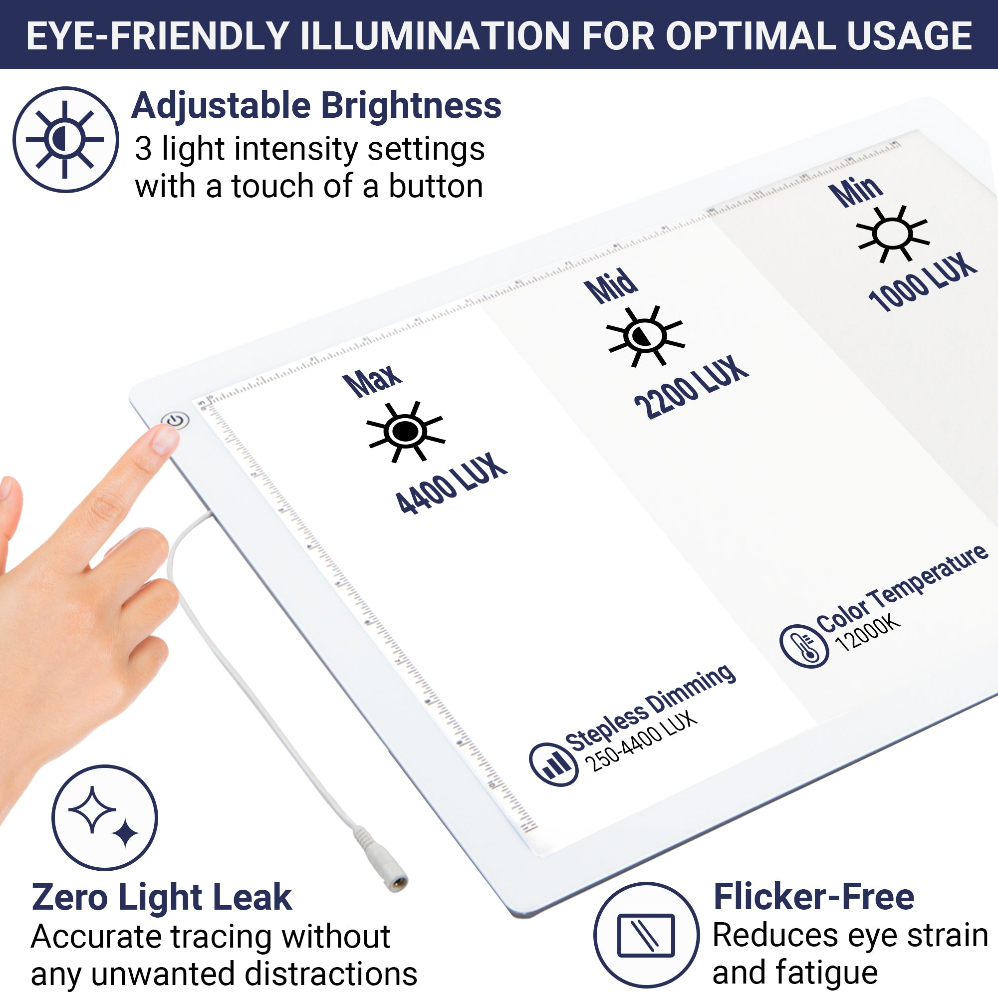 LED Light Box for Tracing - New 2021 Model - 19 Ultra Thin Light