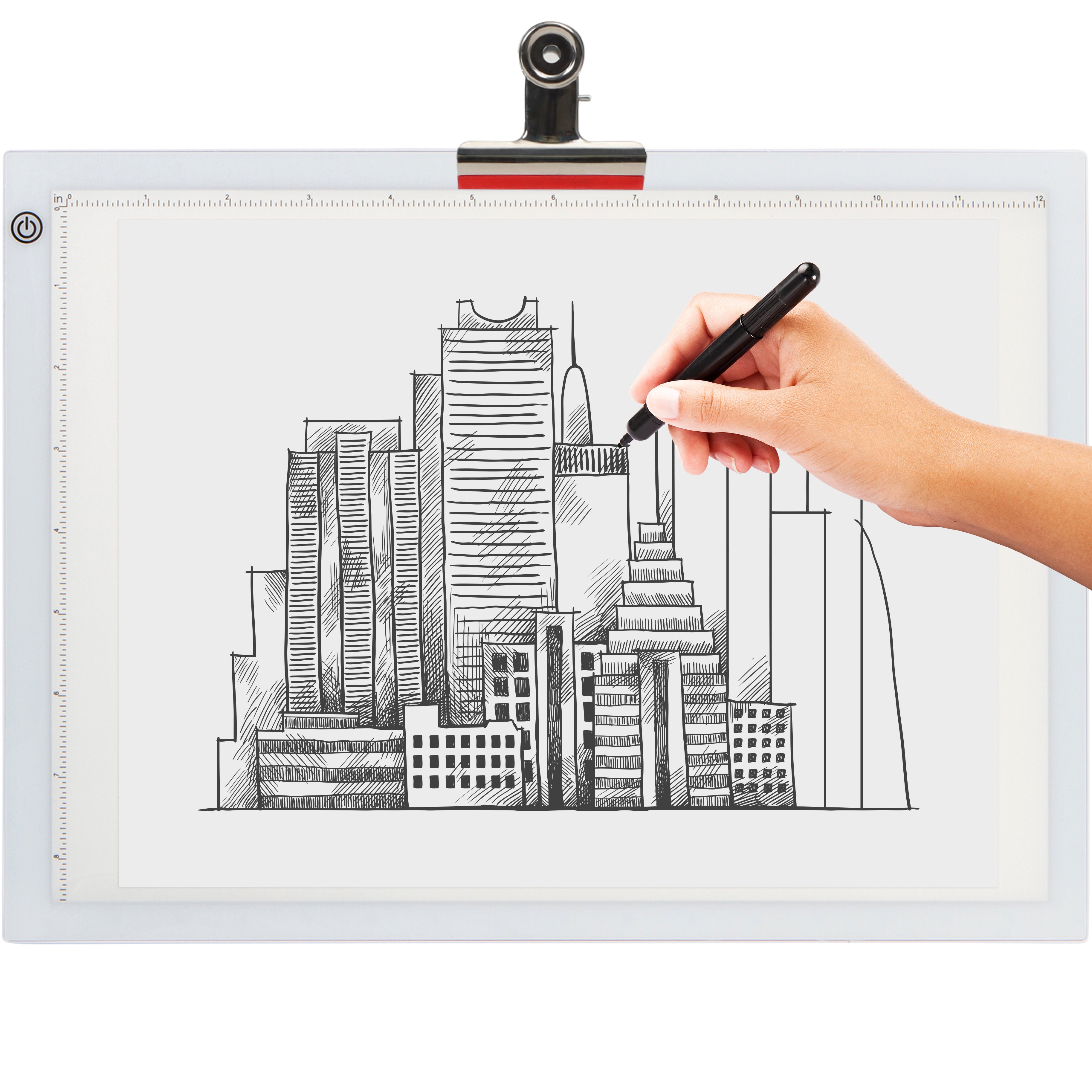 LED Light Box for Tracing by Dasher Products - New 2021 Model - 19 inch Ultra Thin Light Pad with Adjustable Brightness. Comes with USB Cable, Adapter
