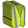 Safety Vest with High Visibility - 2 Inch Reflective Strips, Bright Neon Yellow, Breathable Polyester Mesh Fabric, ANSI ISEA Class Unrated, Hi Viz All Day and Night (10 Pack - XL-XXXL)