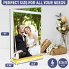 8.5x11 Luxurious Acrylic Gold Frames, 6 pack, Stunning Photo Displays, Enhance Your Event Ambience with Exquisite Gold Table Number Holders, Showcase Memories in Style with Elegant Golden Sign Holder