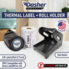 Shipping Labels Compatible with Dymo LabelWriter 4XL 1744907-4x6 Thermal Postage Labels, Water & Grease Resistant, Strong Adhesive, Perforated, BPA Free, 220 per Roll (2 Roll + Holder)