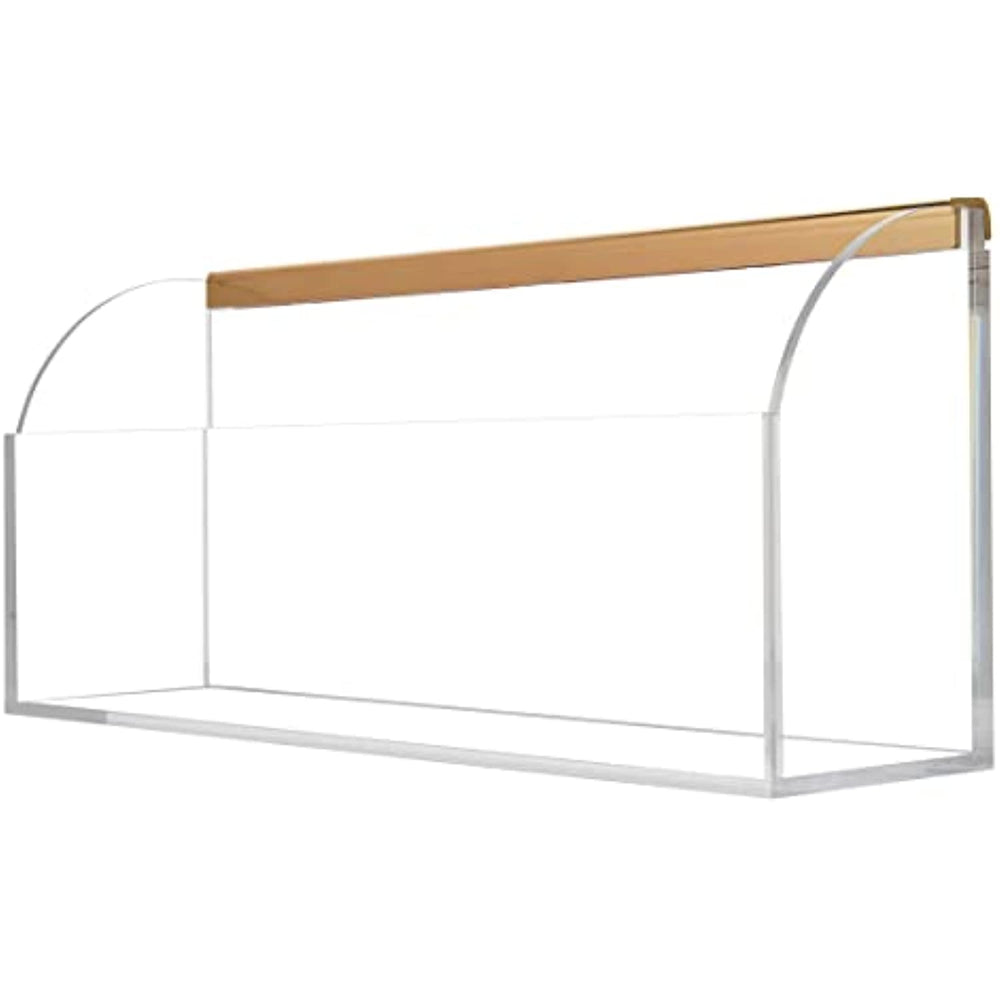 Acrylic Storage Bin Accessory for Acrylic Clear Calendar for Wall, 12.4" x 3" x 5.1" Acrylic Organizer with Gold Tone Hardware to Store Pens, Pencils, Office Supplies, Art Supplies, and More. (Storage Bin)