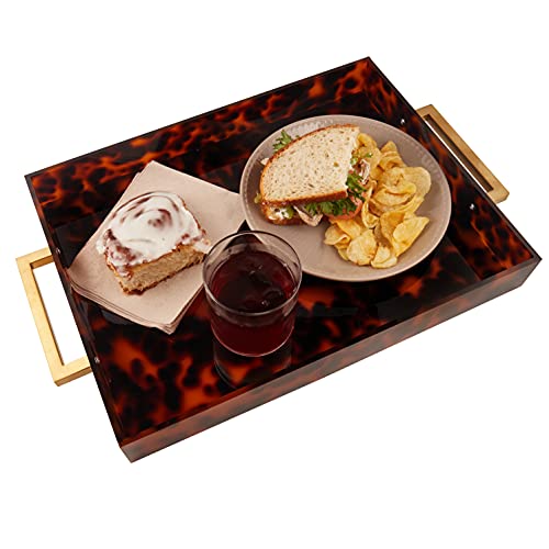Serving Tray Platters, Acrylic Food Lunch Tray for Party, Snack