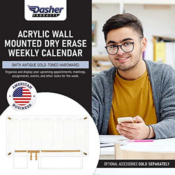 Acrylic Clear Calendar for Wall - 24