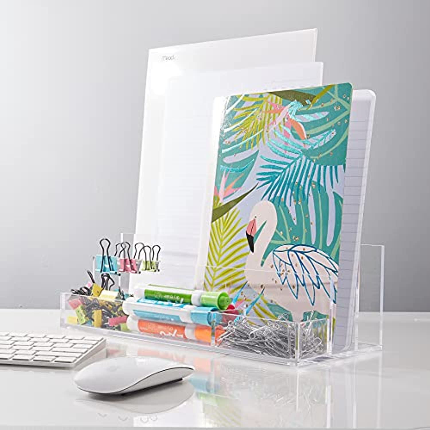 Acrylic Desk Organizer for Office Supplies and Desk Accessories, 12.5