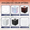 Acrylic Tissue Box Holder, Square Tissue Box Dispenser for Facial Tissue, Napkins, Dryer Sheets. Perfect for Bathroom, Desks, Countertop, Vanity, Bedroom Dressers, Night Stands (Square, Marble)