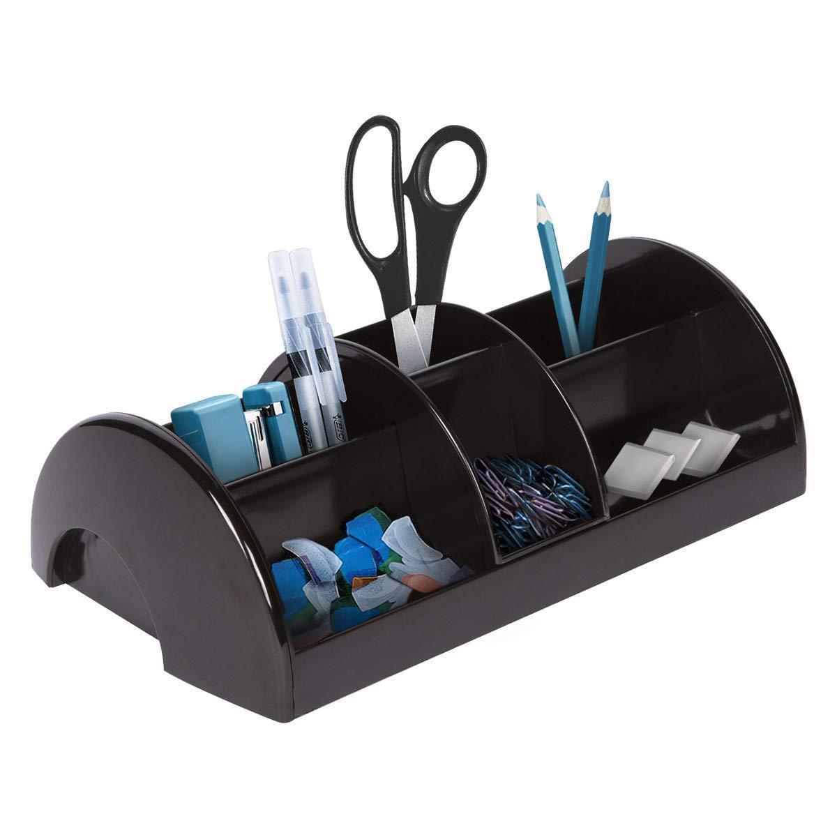 Desk Organizer with Sliding Middle Section, Home Accessories Organizer