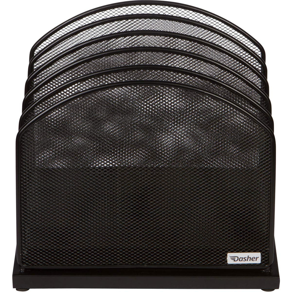 Dasher Products Inclined File Sorter Desk Organizer - File Rack with 5 ...